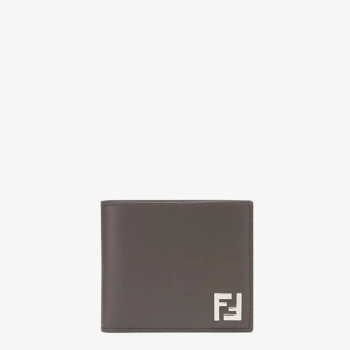 Fendi Wallets FF Bifold Wallet Brown Leather And Brown FF Canvas Compact Bifold Wallet 8211 Men Fendi Wallets FF Bifold Wallet Brown Leather And Brown FF Canvas Compact Bifold Wallet 8211 Men