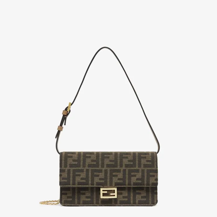 Fendi Wallets On Chain Wallet On Chain Baguette Brown FF Fabric Wallet 8211 Women Fendi Wallets On Chain Wallet On Chain Baguette Brown FF Fabric Wallet 8211 Women