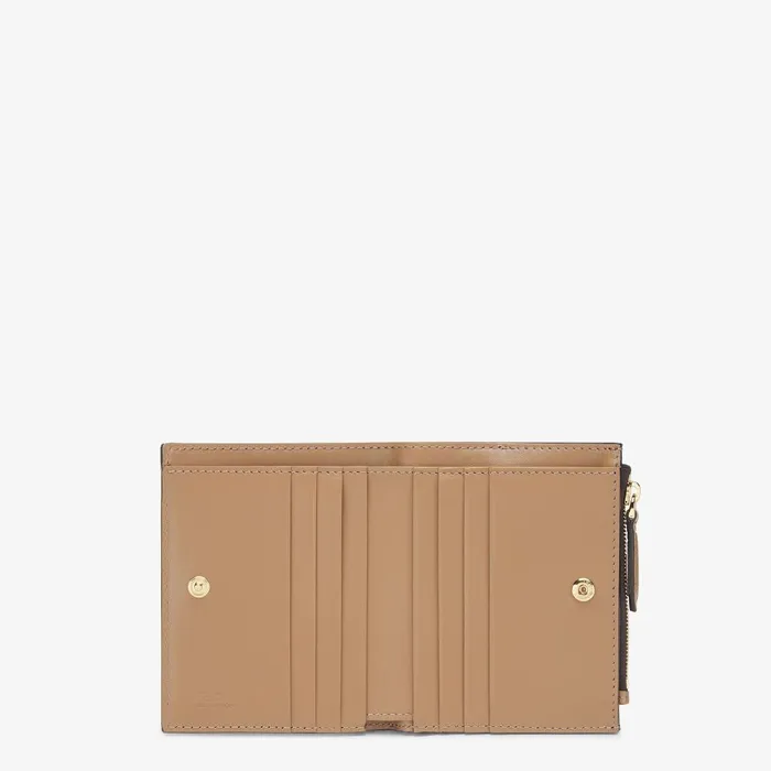 Fendi Wallets Slim Baguette Wallet Small Brown FF Jacquard Wallet 8211 Women