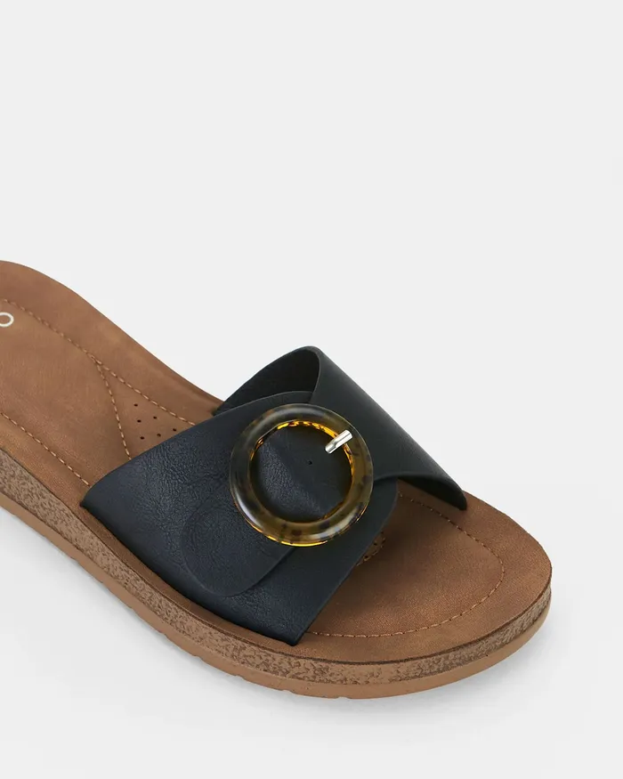 Flat Sandals NOVO Shoes Women RAELEIGH BLACK Sandals