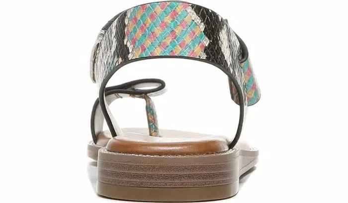 Flat Sandals Women Franco Sarto Franco Geranio Sandal Yellow Snake Faux Leather