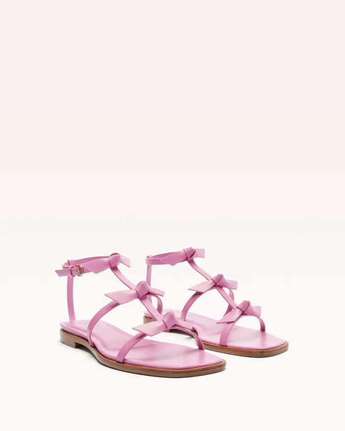 Flats Women Alexandre Birman Slim Lolita Flat Rosette 8211 Casual Flat Sandals For Rosette