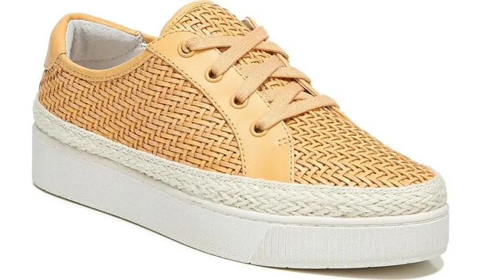 Flats Women Franco Sarto Franco Hyria Platform Sneaker Cantaloupe Woven Leather Flats Women Franco Sarto Franco Hyria Platform Sneaker Cantaloupe Woven Leather