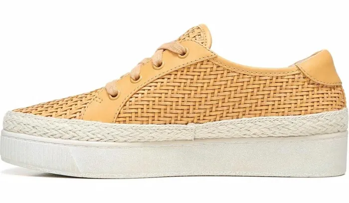 Flats Women Franco Sarto Franco Hyria Platform Sneaker Cantaloupe Woven Leather