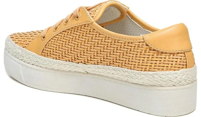 Flats Women Franco Sarto Franco Hyria Platform Sneaker Cantaloupe Woven Leather