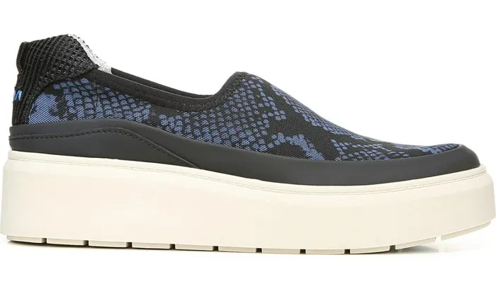 Flats Women Franco Sarto Franco Lin Platform Slip On Sneaker Blue Fabric