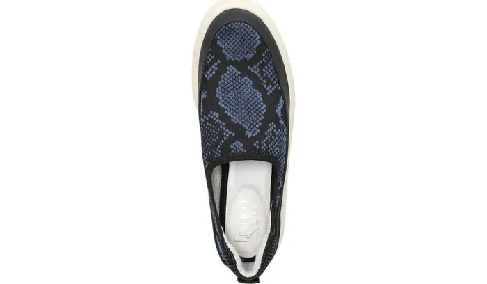 Flats Women Franco Sarto Franco Lin Platform Slip On Sneaker Blue Fabric