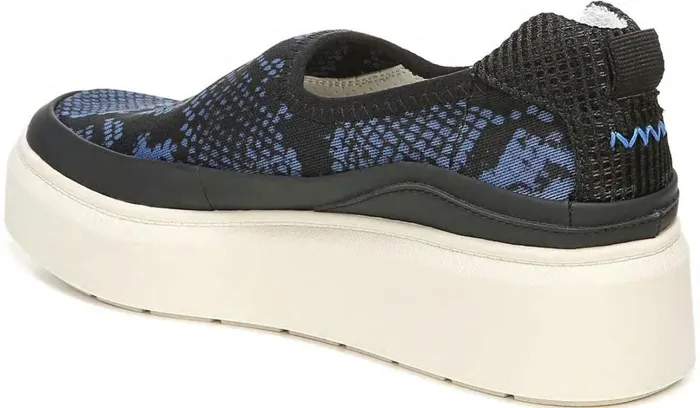 Flats Women Franco Sarto Franco Lin Platform Slip On Sneaker Blue Fabric