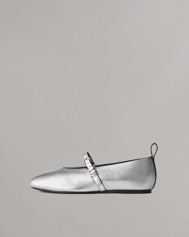 Flats Women Rag and Bone Spire Mary Jane Shoes Silver