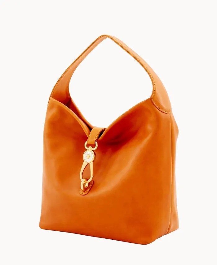 Florentine Logo Lock Shoulder Bag Natural Woman Dooney and Bourke Shoulder Bags Florentine Logo Lock Shoulder Bag Natural Woman Dooney and Bourke Shoulder Bags