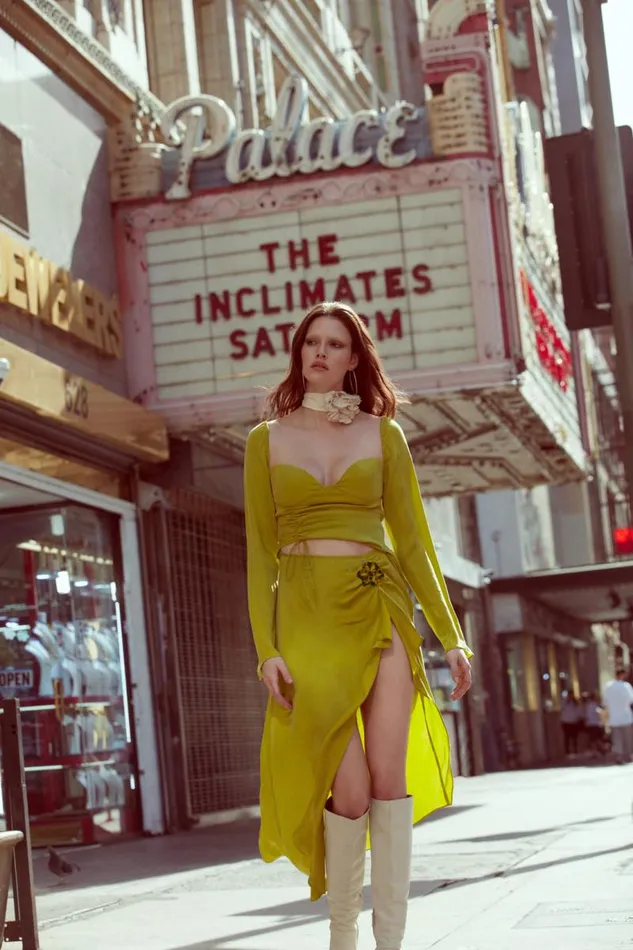 For Love and Lemons Dresses Allie Midi Dress Green 8211 Women For Love and Lemons Dresses Allie Midi Dress Green 8211 Women