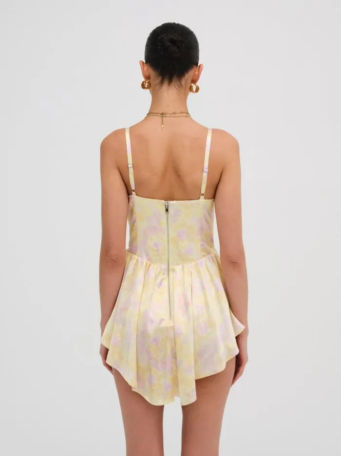 For Love and Lemons Dresses Charlene Mini Dress Yellow 8211 Women For Love and Lemons Dresses Charlene Mini Dress Yellow 8211 Women