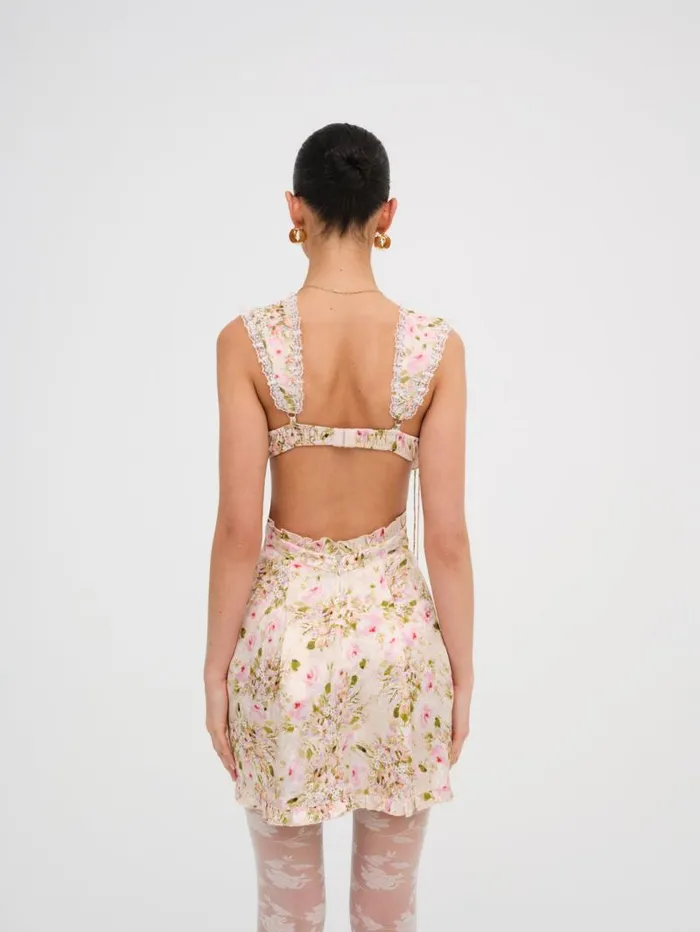 For Love and Lemons Dresses Holland Mini Dress Neutral 8211 Women