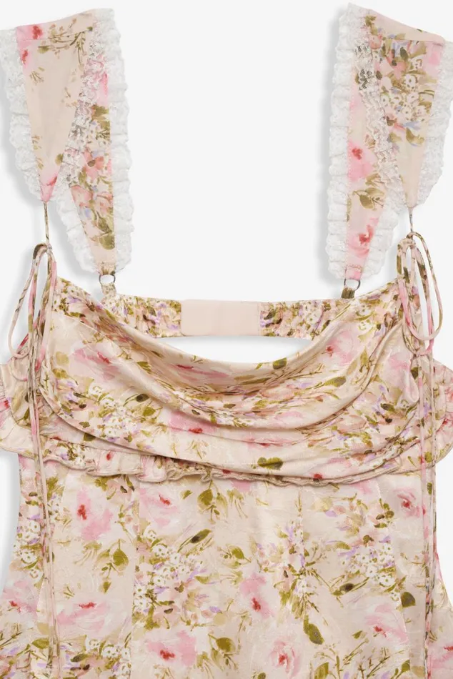 For Love and Lemons Dresses Holland Mini Dress Neutral 8211 Women