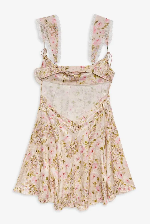 For Love and Lemons Dresses Holland Mini Dress Neutral 8211 Women