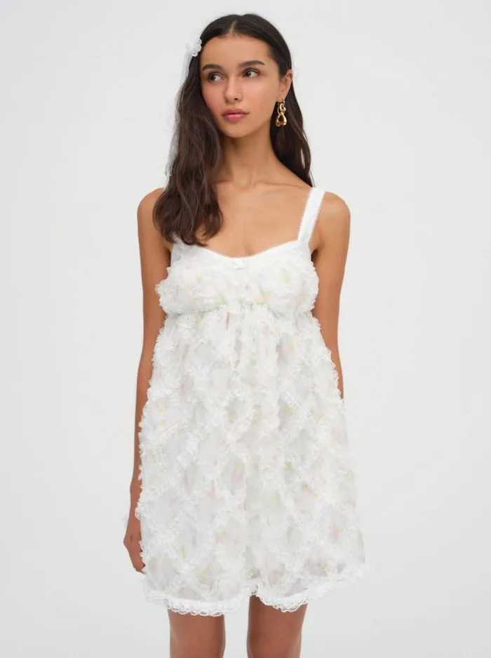 For Love and Lemons Dresses Nova Mini Dress White 8211 Women