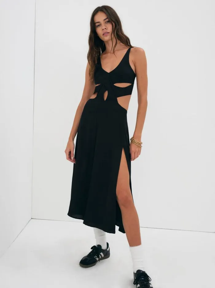 For Love and Lemons Dresses Yori Midi Dress Black 8211 Women