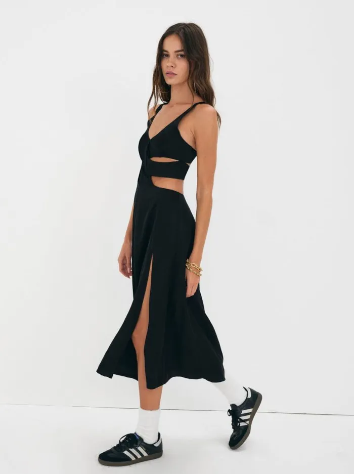 For Love and Lemons Dresses Yori Midi Dress Black 8211 Women For Love and Lemons Dresses Yori Midi Dress Black 8211 Women