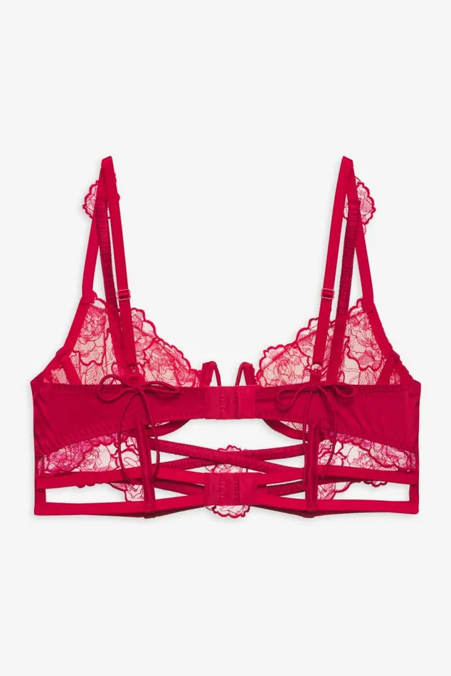 For Love and Lemons Lingerie Cordelia Lace Bustier Red 8211 Women For Love and Lemons Lingerie Cordelia Lace Bustier Red 8211 Women