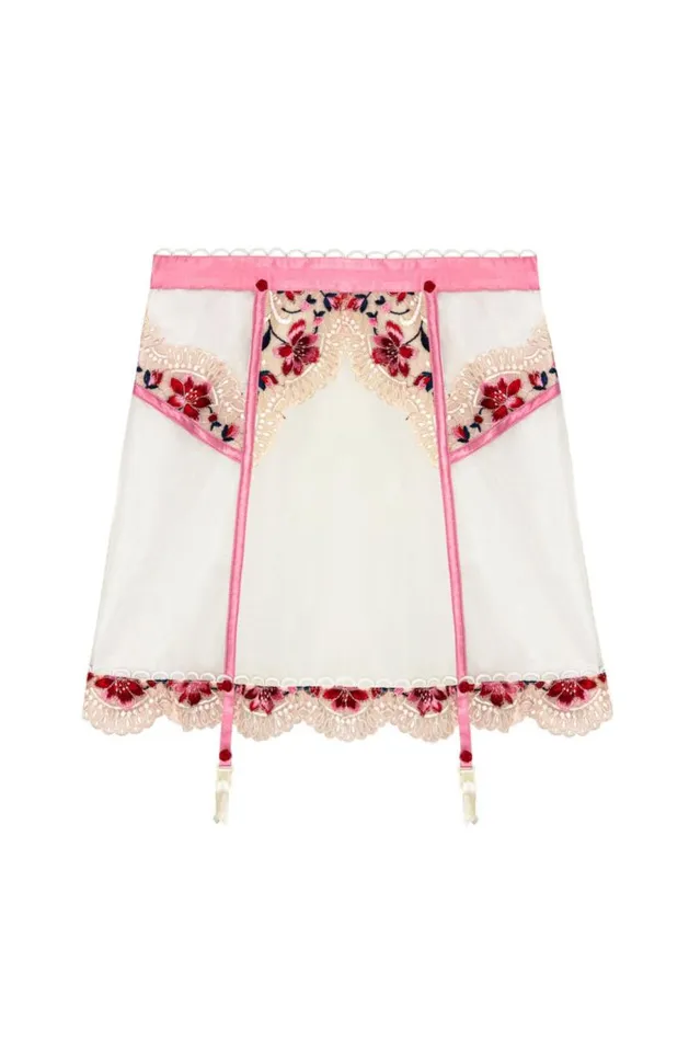 For Love and Lemons Lingerie Festival Rose Skirt Ivory 8211 Women For Love and Lemons Lingerie Festival Rose Skirt Ivory 8211 Women