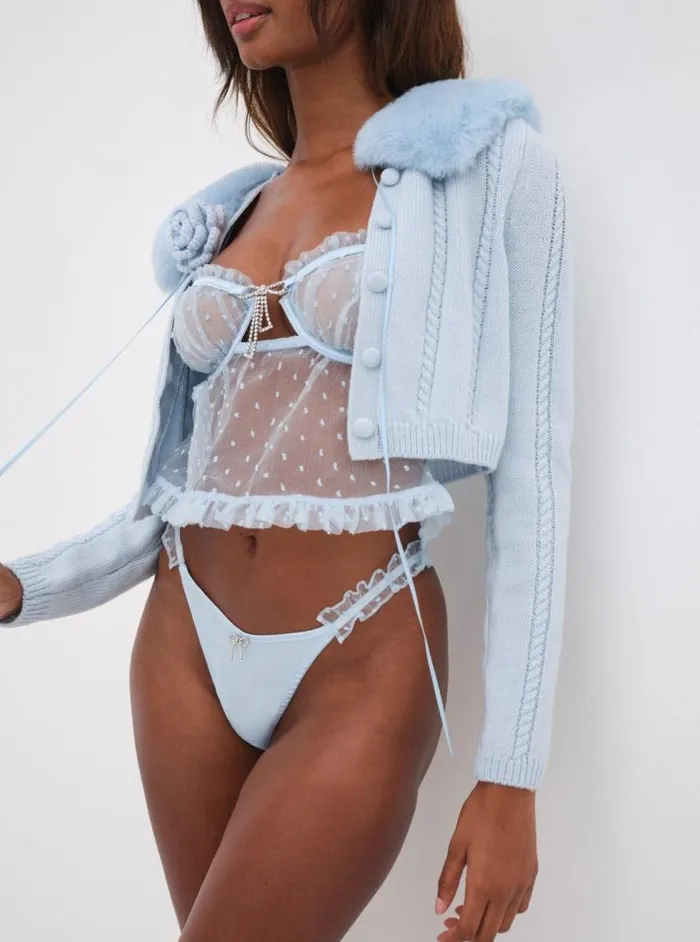 For Love and Lemons Lingerie Izzy Babydoll Top Blue 8211 Women For Love and Lemons Lingerie Izzy Babydoll Top Blue 8211 Women