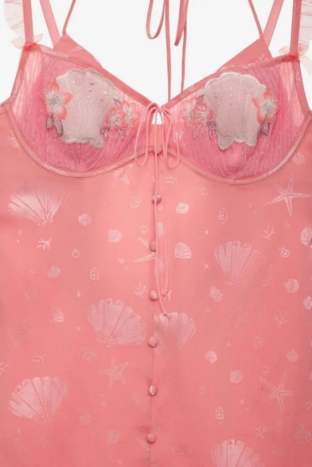For Love and Lemons Lingerie Seashell Slip Dress Pink 8211 Women For Love and Lemons Lingerie Seashell Slip Dress Pink 8211 Women