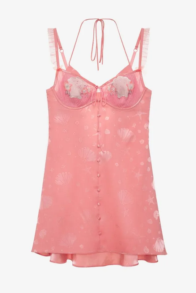 For Love and Lemons Lingerie Seashell Slip Dress Pink 8211 Women For Love and Lemons Lingerie Seashell Slip Dress Pink 8211 Women