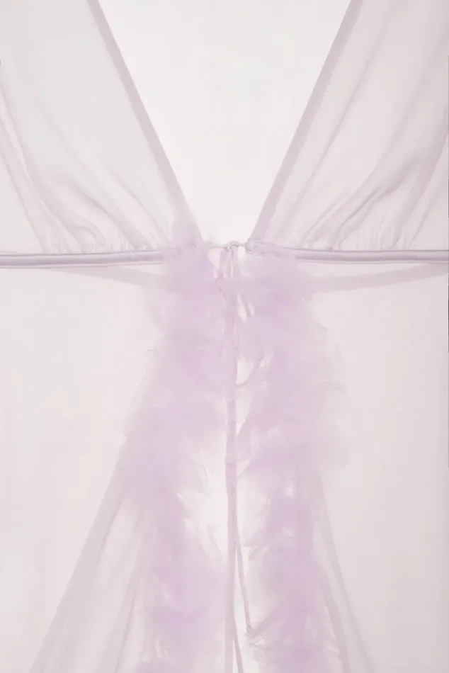 For Love and Lemons Lingerie Tropical Chiffon Robe Purple 8211 Women For Love and Lemons Lingerie Tropical Chiffon Robe Purple 8211 Women