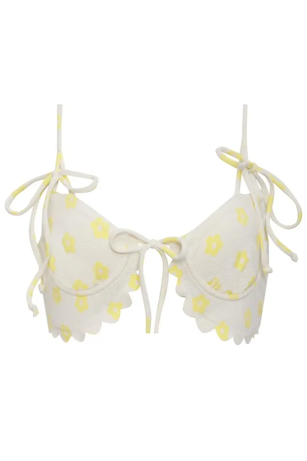 For Love and Lemons Swim Dana Swim Top Yellow 8211 Women For Love and Lemons Swim Dana Swim Top Yellow 8211 Women