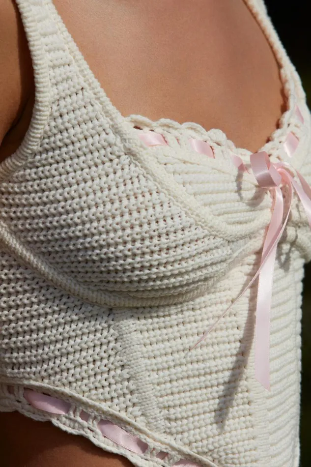 For Love and Lemons Tops Olina Crochet Top Ivory 8211 Women For Love and Lemons Tops Olina Crochet Top Ivory 8211 Women