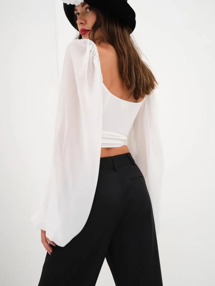 For Love and Lemons Tops Trisha Crop Top White 8211 Women For Love and Lemons Tops Trisha Crop Top White 8211 Women