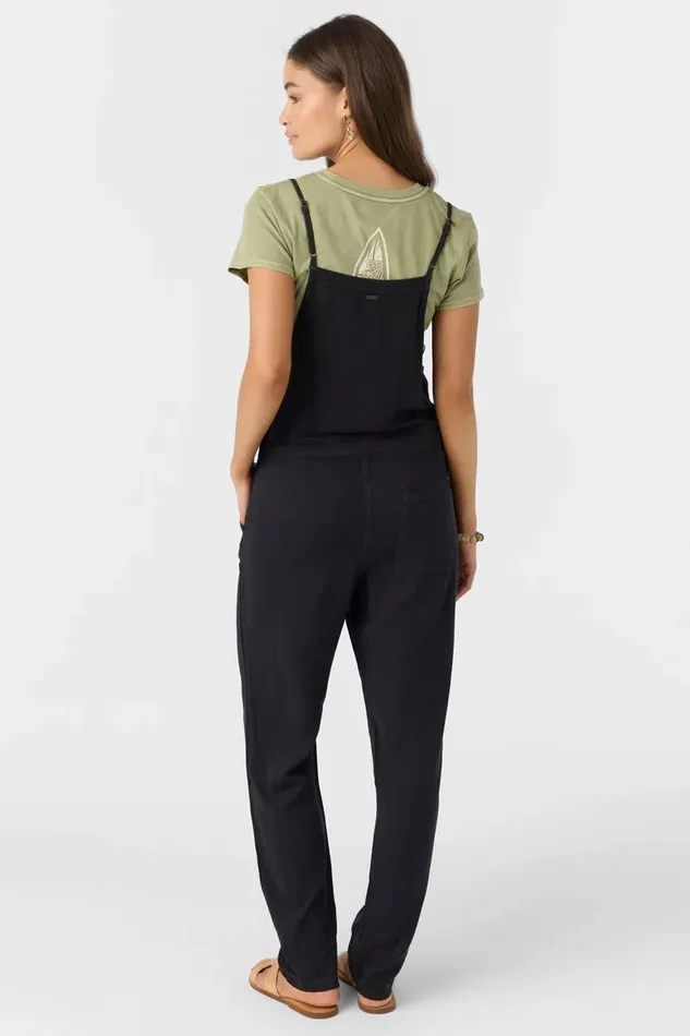 FRANCINA TWILL JUMPSUIT Jet Black Women O039NEILL Clothing