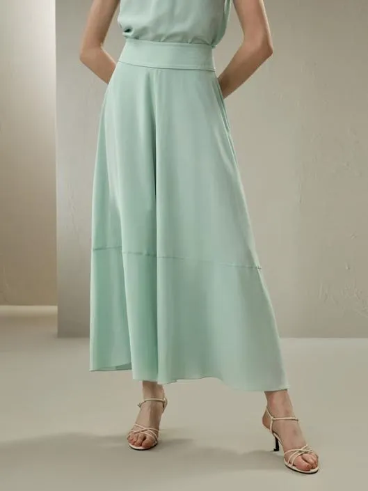 FreeFlowing Feel Silk Palazzo Trousers Women Lilysilk Bottoms