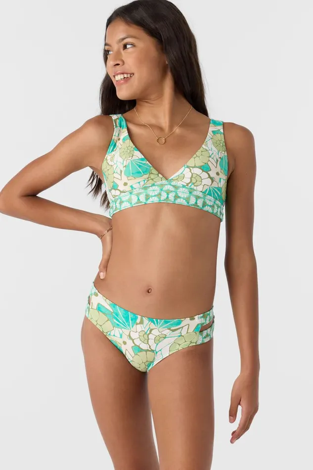 GIRL039S SHELL ABSTRACT FIXED TRI TOP SET Women O039NEILL Girl039S Swim