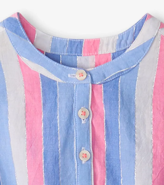 Girls Evening Sky Smocked Waist Dress Hatley