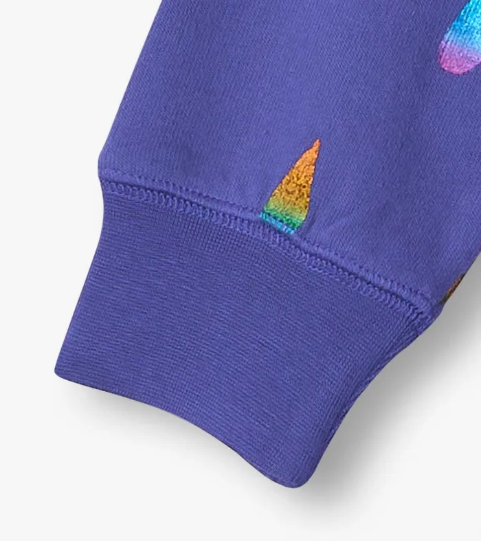 Girls Rainbow Raindrops Sweater Dress Hatley