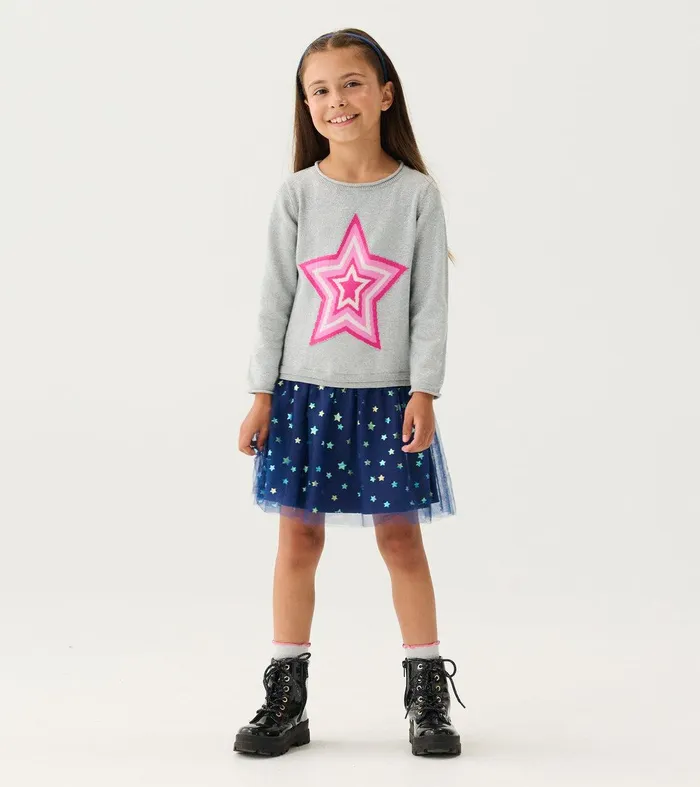 Girls Star Girl Sweater Dress Hatley