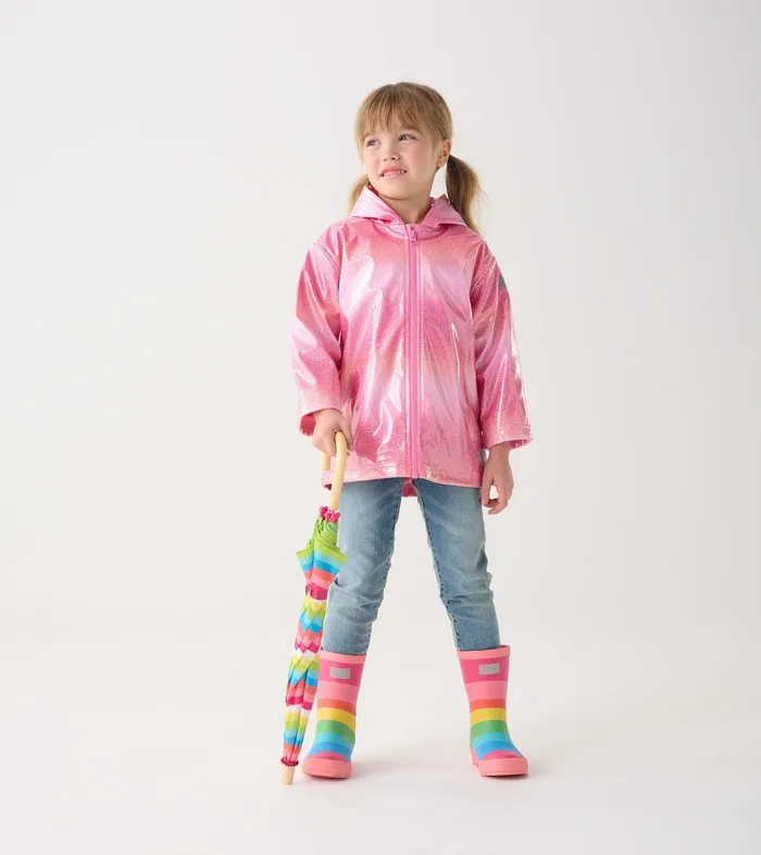 Girls Summer ZipUp Rain Jacket Hatley