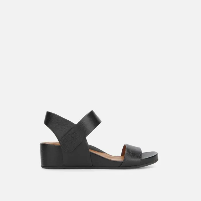 Gisele Two Band Wedge Sandal Black Women Kenneth Cole Gentle Souls