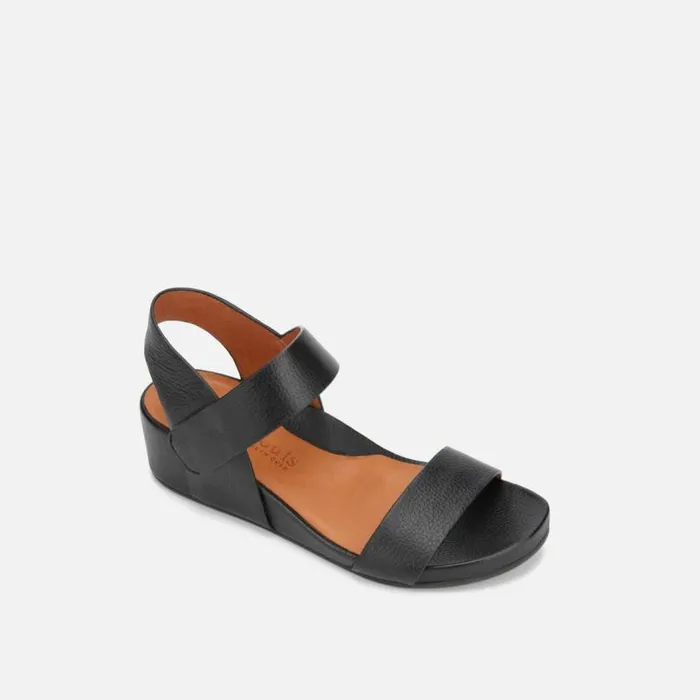 Gisele Two Band Wedge Sandal Black Women Kenneth Cole Gentle Souls