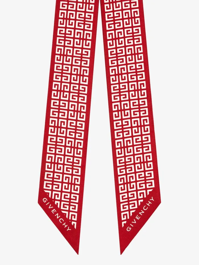 Givenchy 4G Bandeau In Silk Vermillon Women Scarves