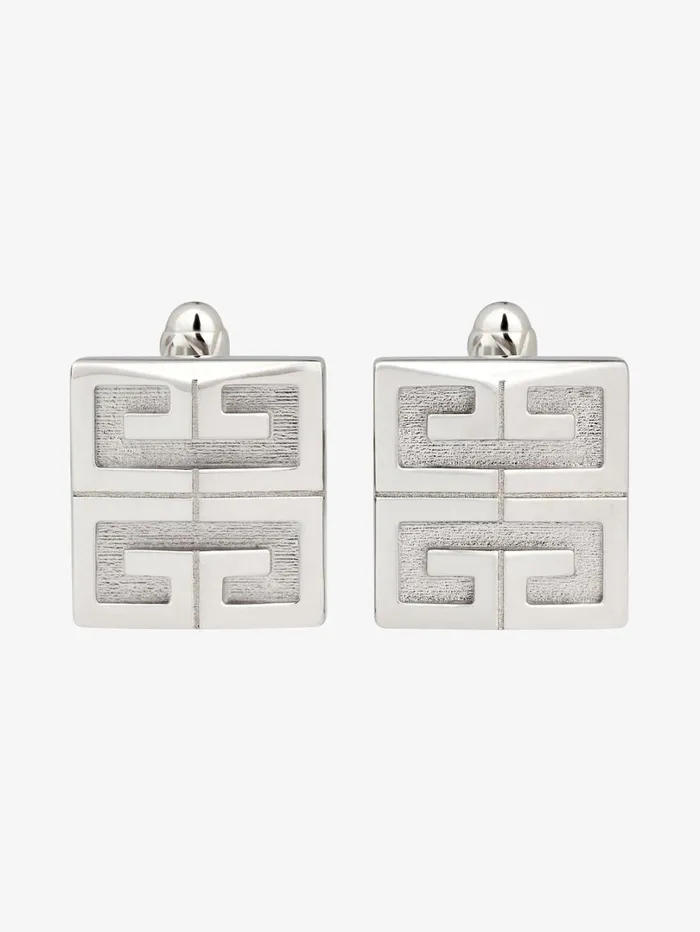 Givenchy 4G Cufflinks In Metal Silvery Men Key Rings and Other Accessories