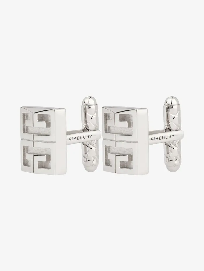 Givenchy 4G Cufflinks In Metal Silvery Men Key Rings and Other Accessories Givenchy 4G Cufflinks In Metal Silvery Men Key Rings and Other Accessories