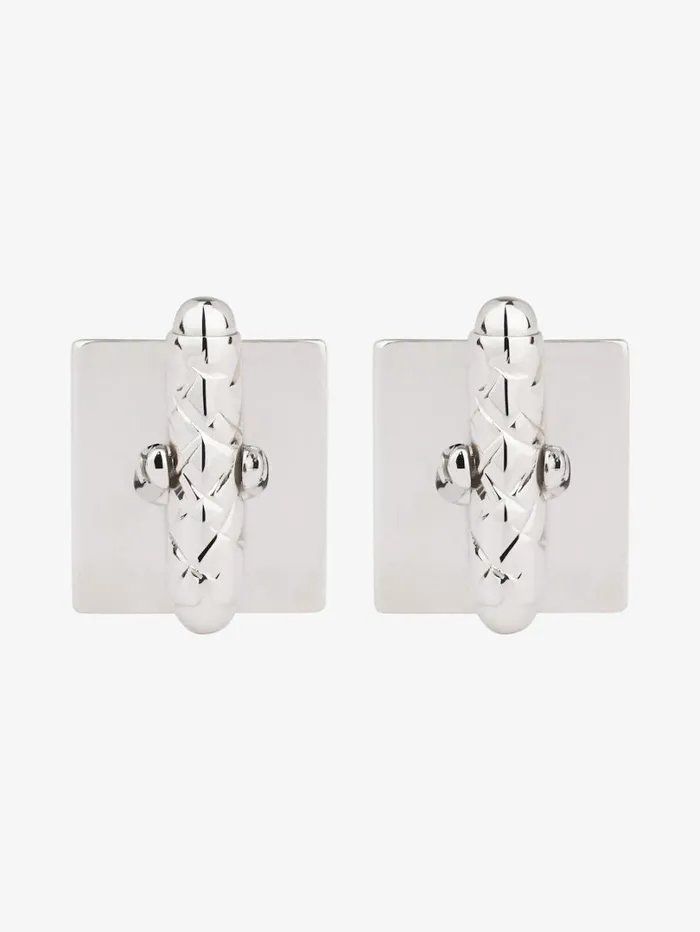 Givenchy 4G Cufflinks In Metal Silvery Men Key Rings and Other Accessories Givenchy 4G Cufflinks In Metal Silvery Men Key Rings and Other Accessories