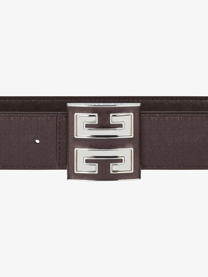 Givenchy 4G Reversible Belt In 4G Classic Leather Dark Brown Men Belts Givenchy 4G Reversible Belt In 4G Classic Leather Dark Brown Men Belts