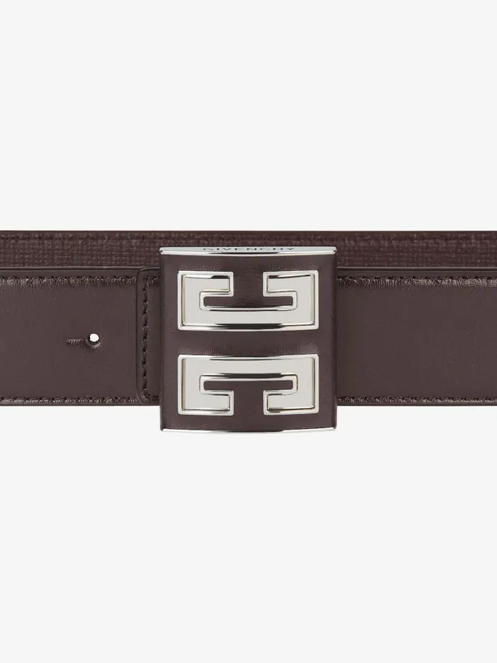 Givenchy 4G Reversible Belt In 4G Classic Leather Dark Brown Men Belts Givenchy 4G Reversible Belt In 4G Classic Leather Dark Brown Men Belts