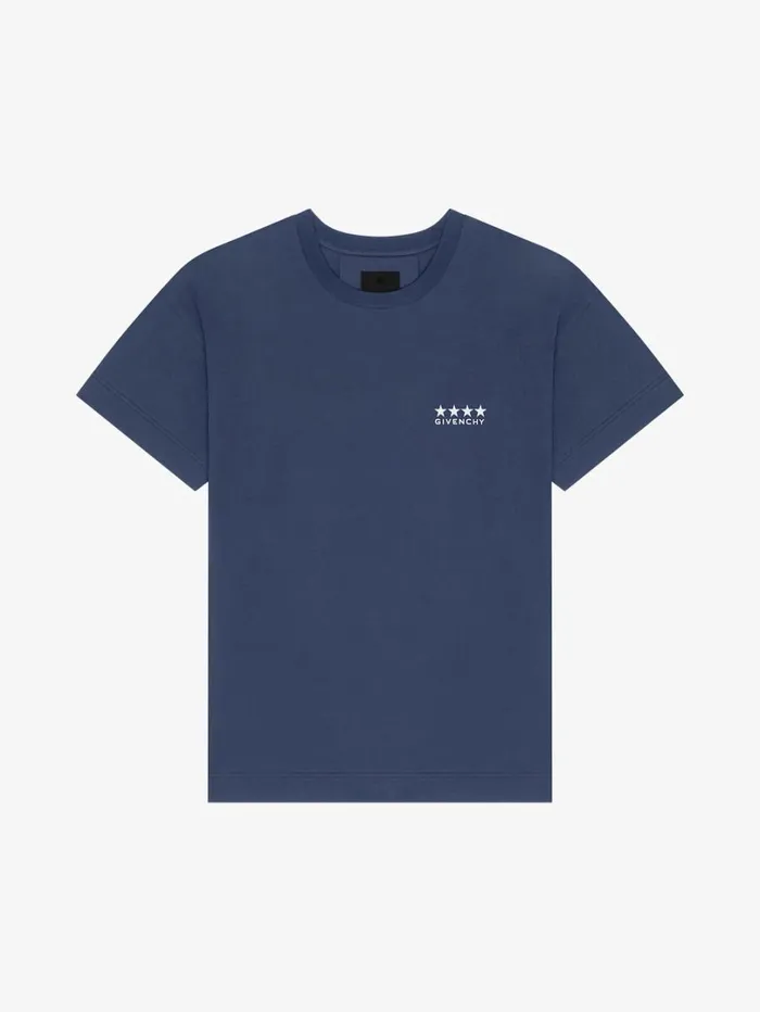 Givenchy 4G Tshirt In Cotton Deep Blue Men TShirts