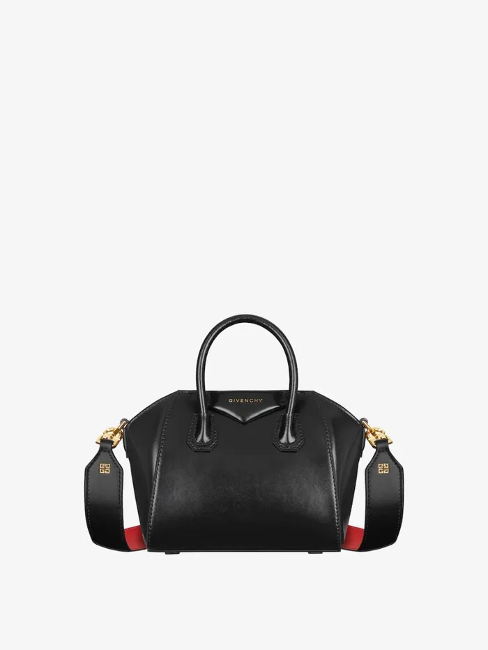 Givenchy Antigona Toy Bag In Box Leather Blackred Women Crossbody Bags