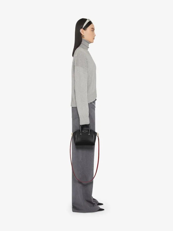 Givenchy Antigona Toy Bag In Box Leather Blackred Women Crossbody Bags