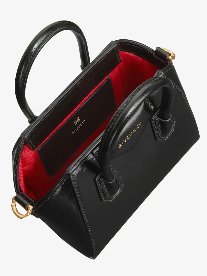 Givenchy Antigona Toy Bag In Box Leather Blackred Women Crossbody Bags
